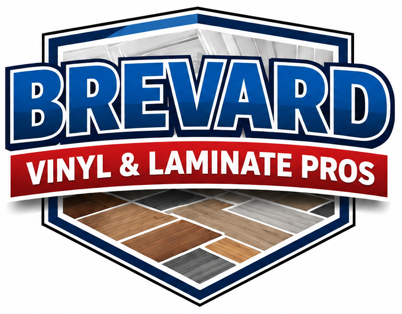 Brevard Vinyl & Laminate Pros logo – veteran-owned vinyl plank and laminate flooring installation in Brevard County, FL