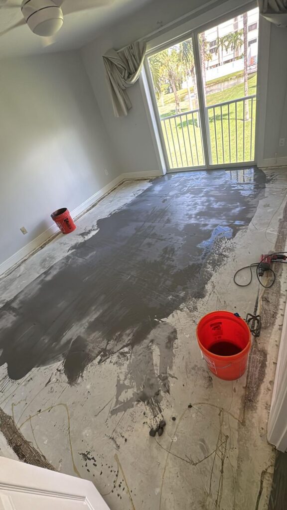 Tile flooring layout planning in Brevard County