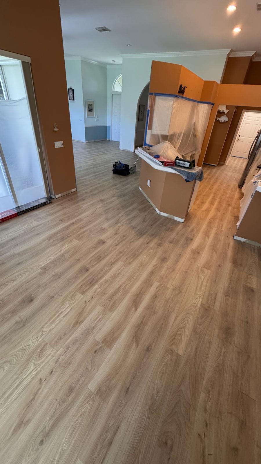 Porcelain tile flooring in a Melbourne, FL bathroom
