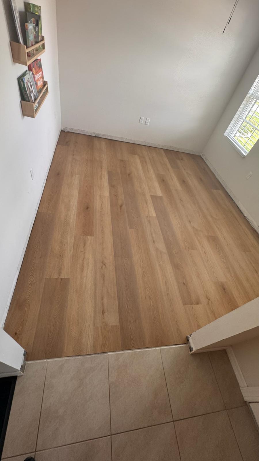 Vinyl plank flooring transformation in Brevard County